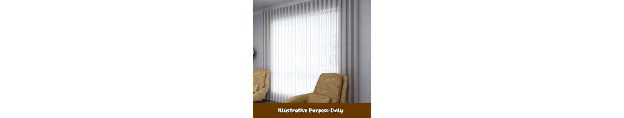 S Fold Bali Sheer Curtains with Track | Sheer Curtain Fabric by Dan Blinds